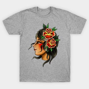 Traditional tattoo lady T-Shirt